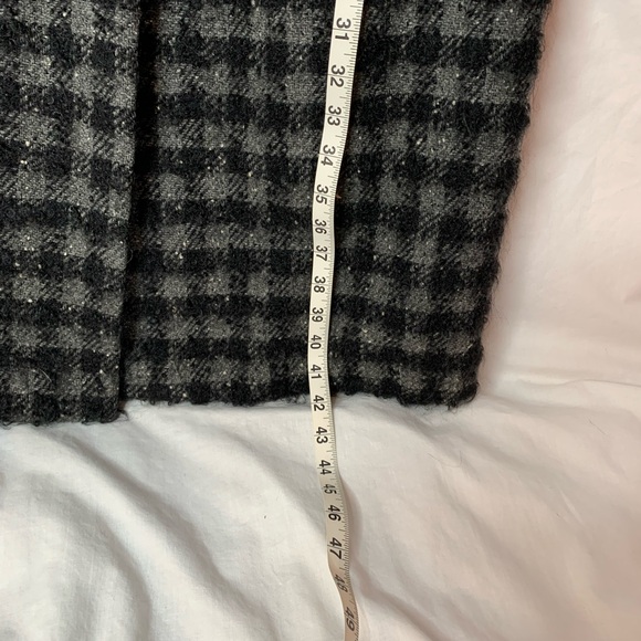 vintage 50s/60s long heavy coat, faux fur collar, no size tag see measurements - Picture 10 of 13